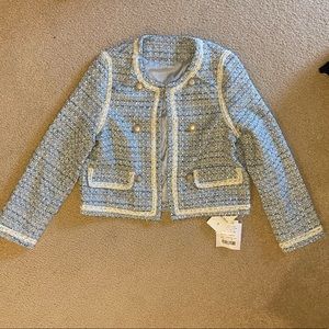 Women Elegant Fashion Tweed Jacket S